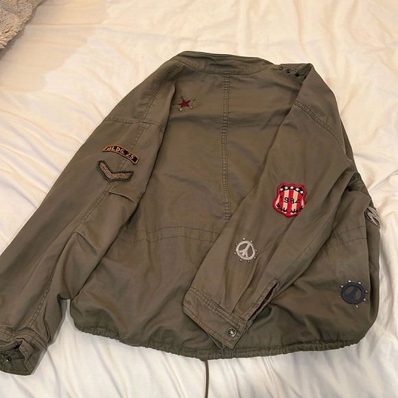 Patched jacket green - Picture 2 of 13